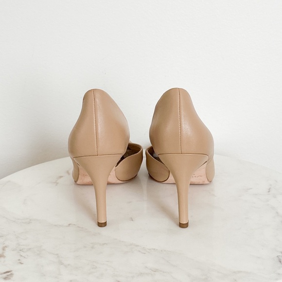 NEW VINCE Tiana Square Toe Leather Pump in Tan Size 10 - Picture 6 of 8